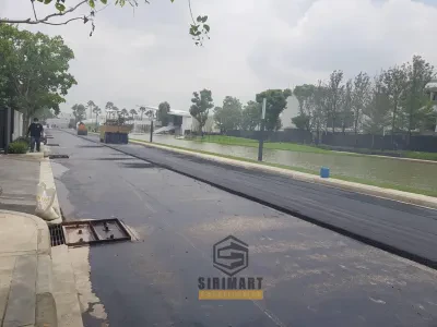 งานลาดยางมะตอย ถนนหมู่บ้านนันทวัน — ภาพที่ 7