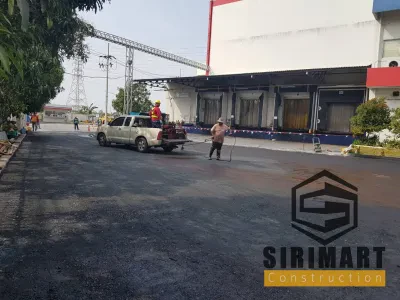 งานทำพื้นหินคลุก ห้องเย็นไทยโยโกเร — ภาพที่ 2