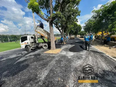 ปรับภูมิทัศน์ข้างสนามฟุตบอล โรงเรียนโสมาภาพัฒนา — ภาพที่ 9