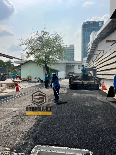 ปรับพื้นด้วยหินคลุก ปูยางมะตอย — ภาพที่ 5